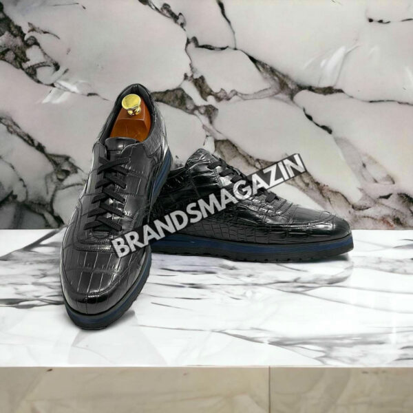 Сникеры Zilli из кожи крокодила BM7452677