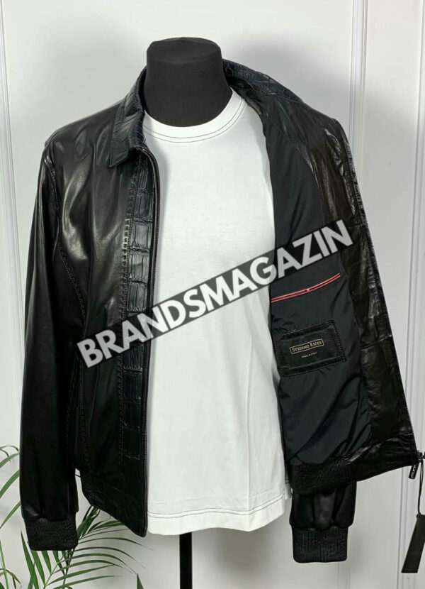 Куртка Stefano Ricci вставка из кожи крокодила BM47601743777 4