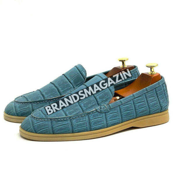 Лоферы Loro Piana из кожи крокодила BM69879277 2