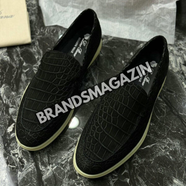 Лоферы Loro Piana из кожи крокодила BM7324477