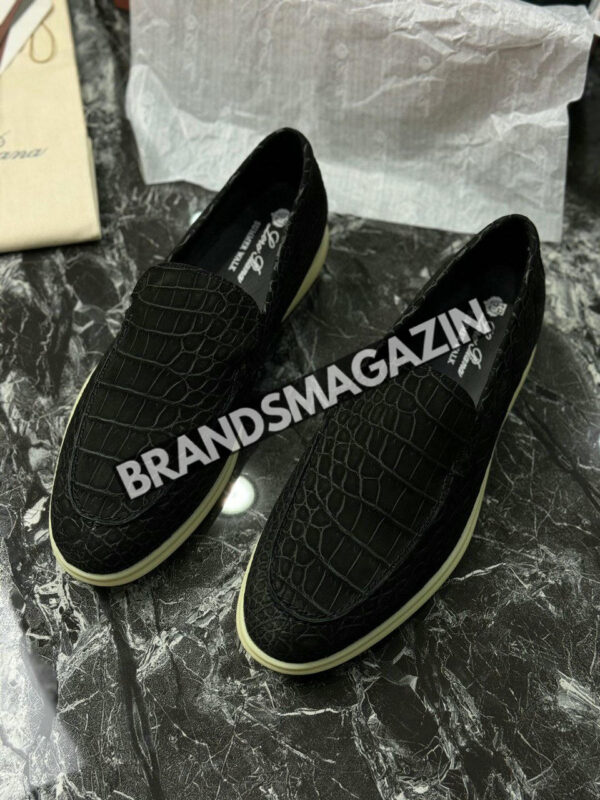 Лоферы Loro Piana из кожи крокодила BM7324477