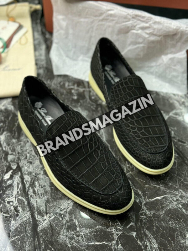 Лоферы Loro Piana из кожи крокодила BM7324477 4