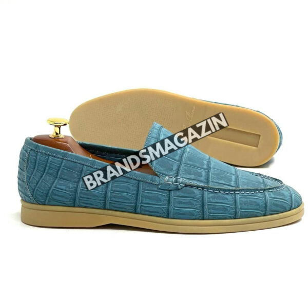 Лоферы Loro Piana из кожи крокодила BM69879277 5