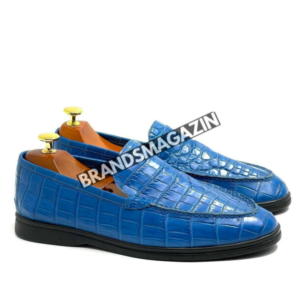 Лоферы Loro Piana из кожи крокодила BM69880777 3