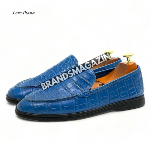 Лоферы Loro Piana из кожи крокодила BM69880777 4