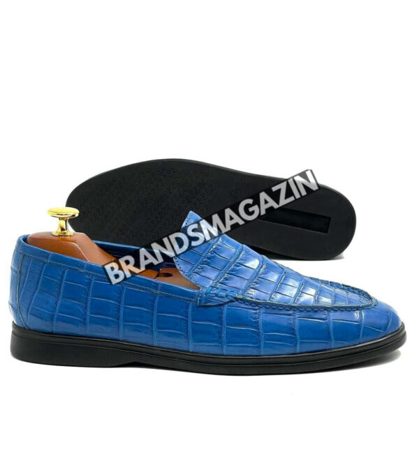 Лоферы Loro Piana из кожи крокодила BM69880777 5