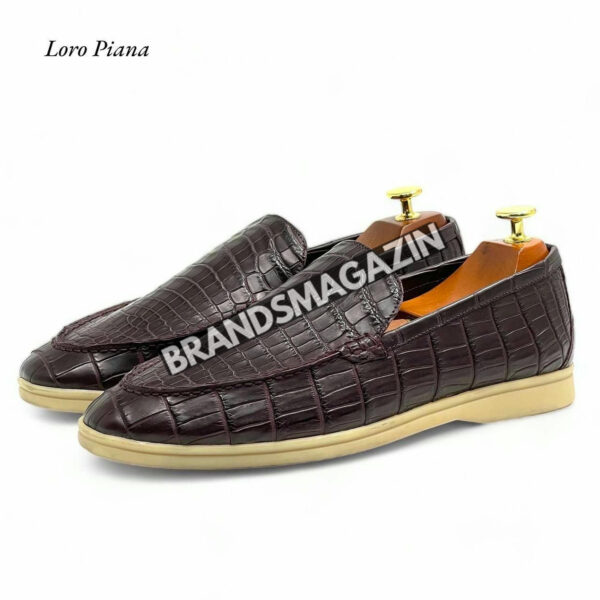 Лоферы Loro Piana из кожи крокодила BM7452777