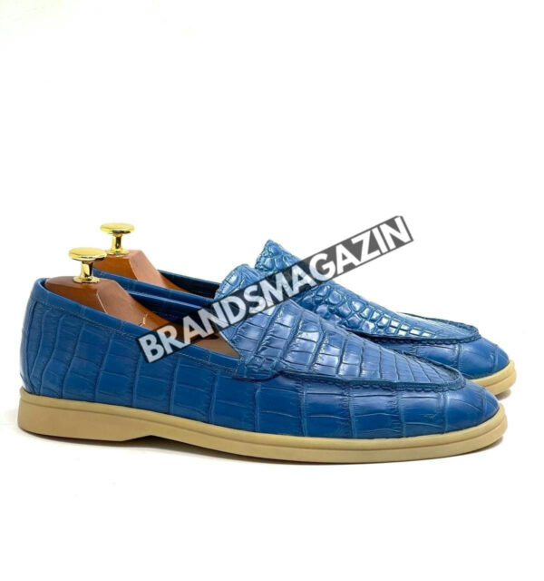 Лоферы Loro Piana из кожи крокодила BM69880977 3