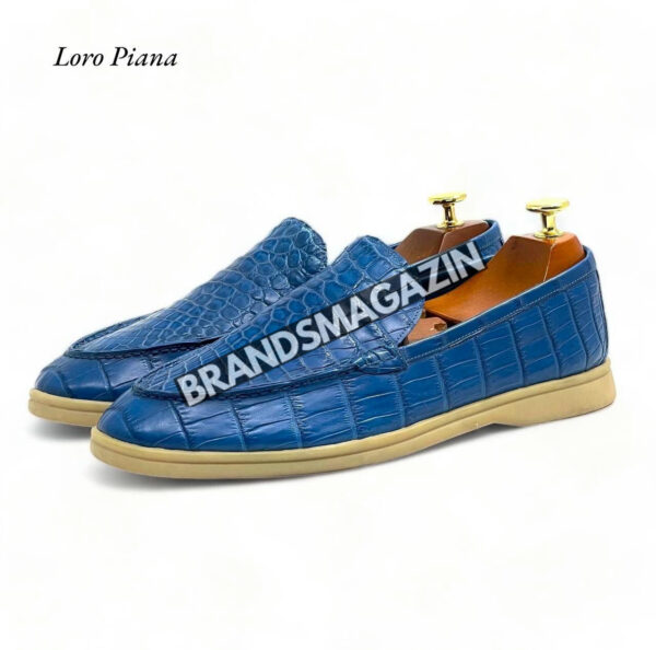 Лоферы Loro Piana из кожи крокодила BM69880977 4