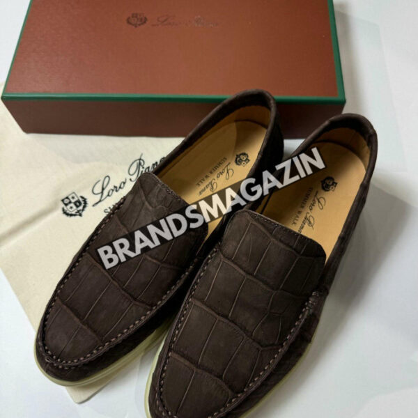 Лоферы Loro Piana из кожи крокодила BM7002377