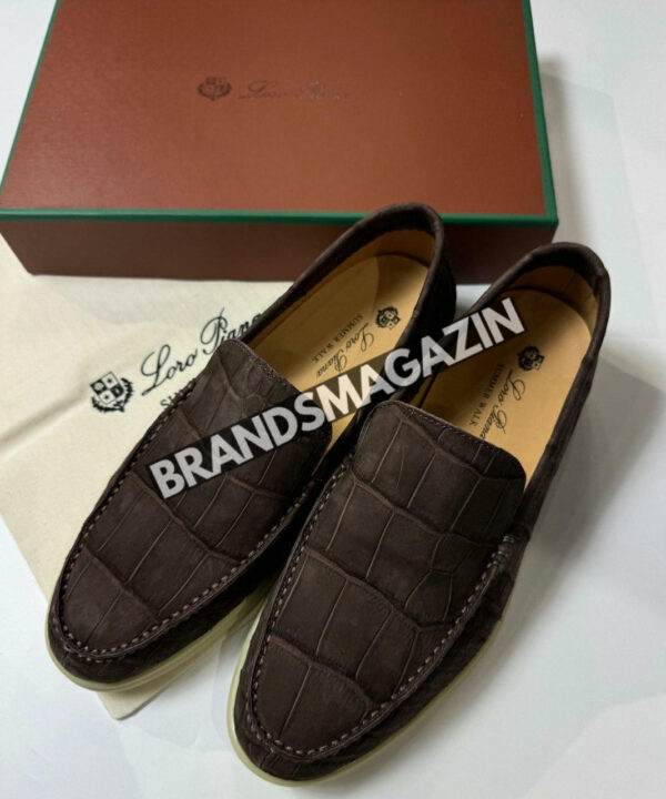 Лоферы Loro Piana из кожи крокодила BM7002377 Лоферы Loro Piana из кожи крокодила BM7002377