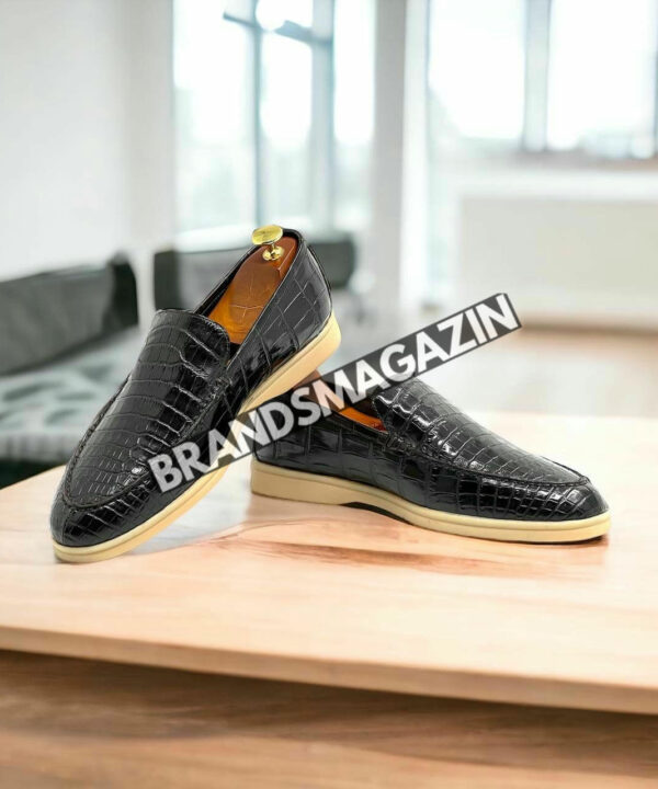 Лоферы Loro Piana из кожи крокодила BM71450277 Лоферы Loro Piana из кожи крокодила BM71450277