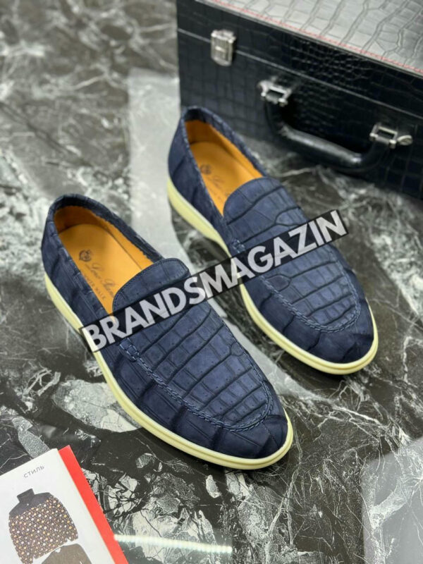 Лоферы Loro Piana из кожи крокодила BM71769177