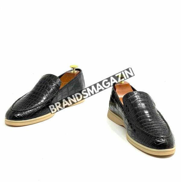 Лоферы Loro Piana из кожи крокодила BM71450277 5