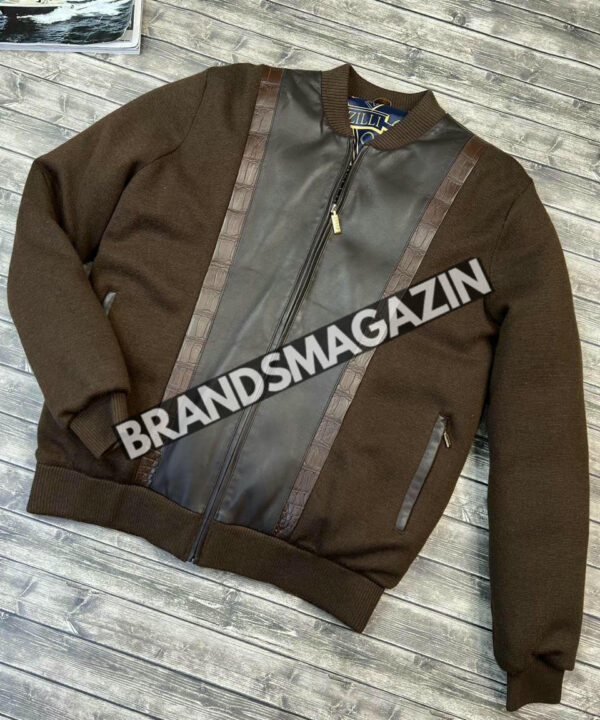 Куртка Zilli со вставками кожа крокодила BM46163599777 Куртка Zilli со вставками кожа крокодила BM46163599777