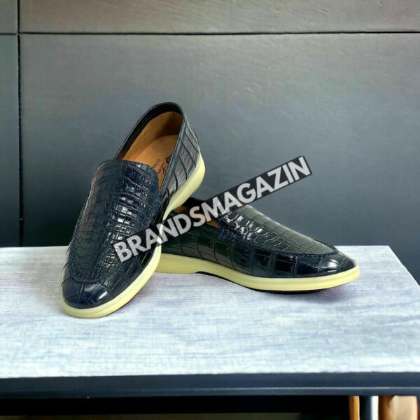 Лоферы Loro Piana из кожи крокодила BM71728677