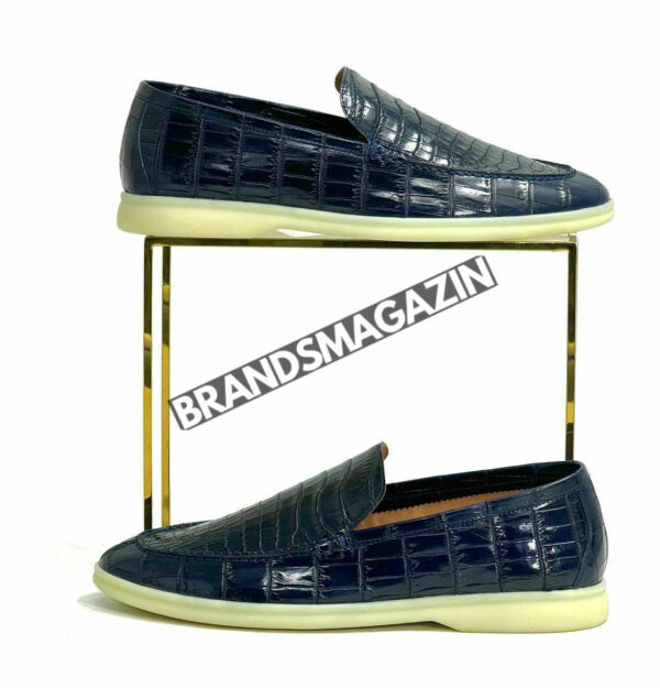 Лоферы Loro Piana из кожи крокодила BM71728677 2