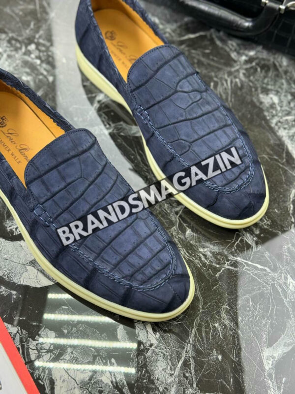Лоферы Loro Piana из кожи крокодила BM71769177 4
