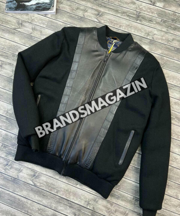 Куртка Zilli со вставками кожа крокодила BM46163600977 Куртка Zilli со вставками кожа крокодила BM46163600977