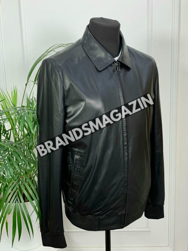 Куртка Franck Namani вставки из кожи крокодила BM46543909577 2