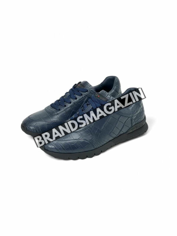 Кроссовки Kiton из кожи крокодила BM47501318777 4