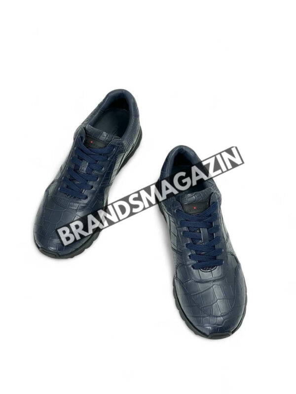 Кроссовки Kiton из кожи крокодила BM47501318777 5