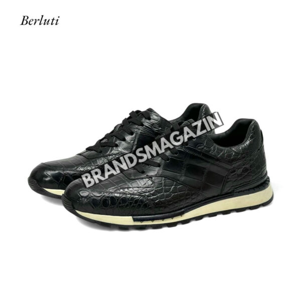 Кроссовки Berluti из кожи крокодила BM47587046677 3