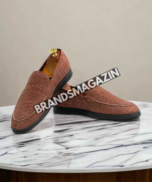 Лоферы Loro Piana из кожи крокодила BM71728977 Лоферы Loro Piana из кожи крокодила BM71728977