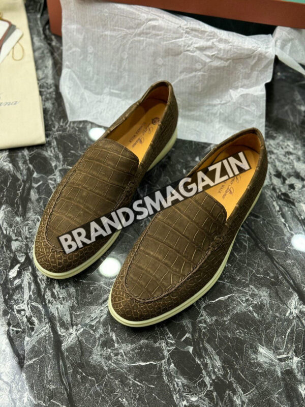 Лоферы Loro Piana из кожи крокодила BM7324377