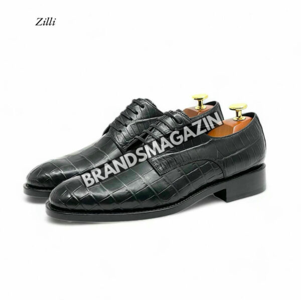 Туфли-дерби Zilli из кожи крокодила BM7449077 3