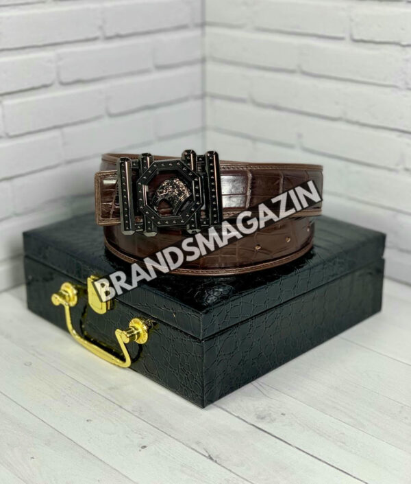 Ремень Stefano Ricci из кожи крокодила BM47449818077 3