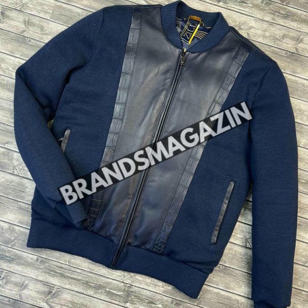 Куртка Zilli со вставками кожа крокодила BM46163655077