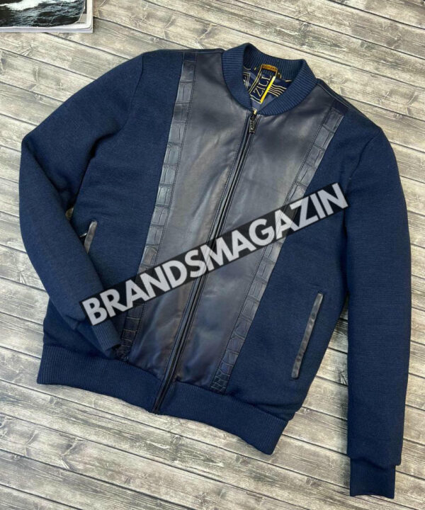 Куртка Zilli со вставками кожа крокодила BM46163655077 Куртка Zilli со вставками кожа крокодила BM46163655077