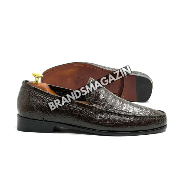 Лоферы Stefano Ricci из кожи крокодила BM69791377 2