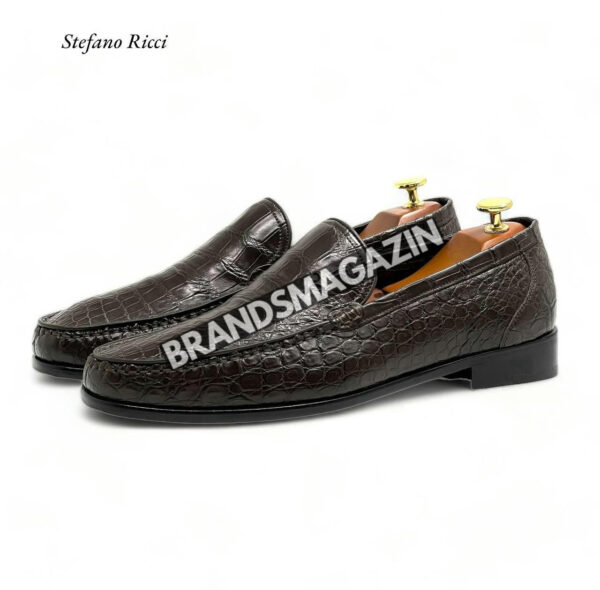 Лоферы Stefano Ricci из кожи крокодила BM69791377 4