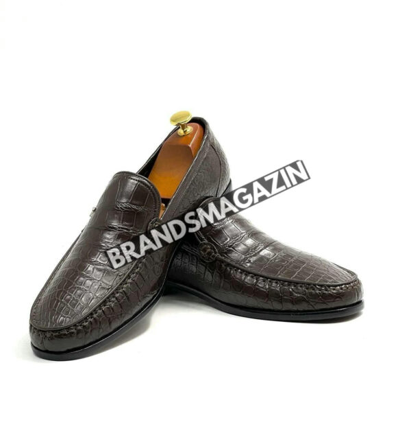 Лоферы Stefano Ricci из кожи крокодила BM69791377 5