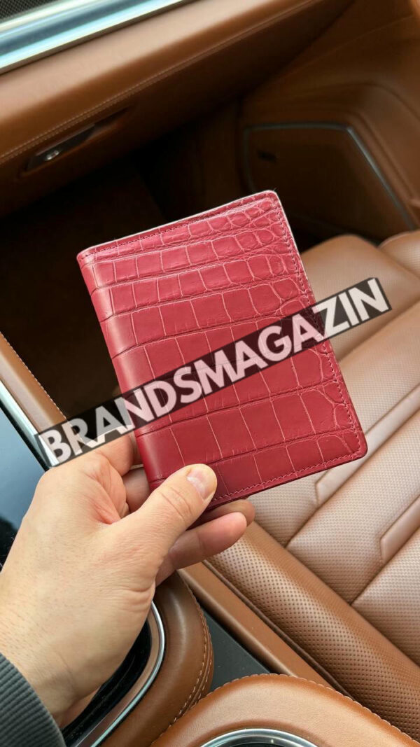 Обложка на паспорт Zilli из кожи крокодила BM47067686977 3