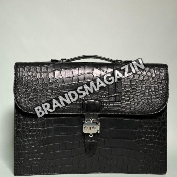 Портфель Hermes из кожи крокодила BM46390848177