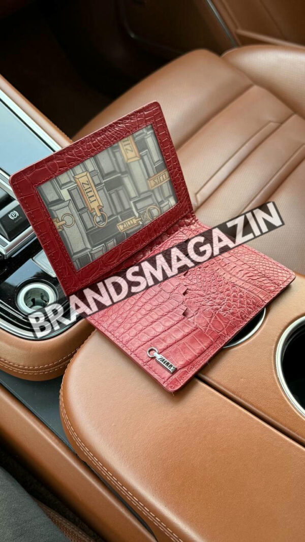 Обложка на паспорт Zilli из кожи крокодила BM47067686977 2