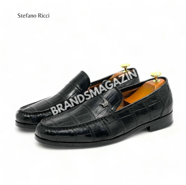 Лоферы Stefano Ricci из кожи крокодила BM69878177 4