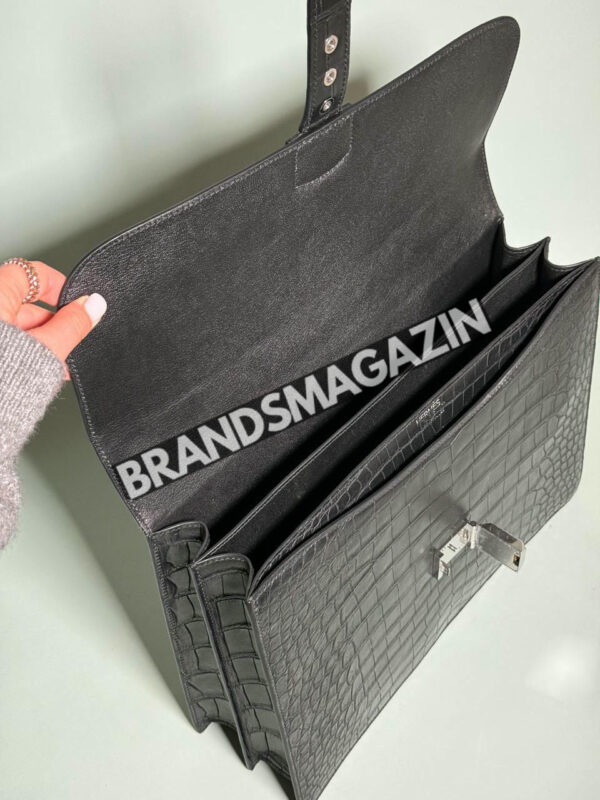 Портфель Hermes из кожи крокодила BM46390848177 7