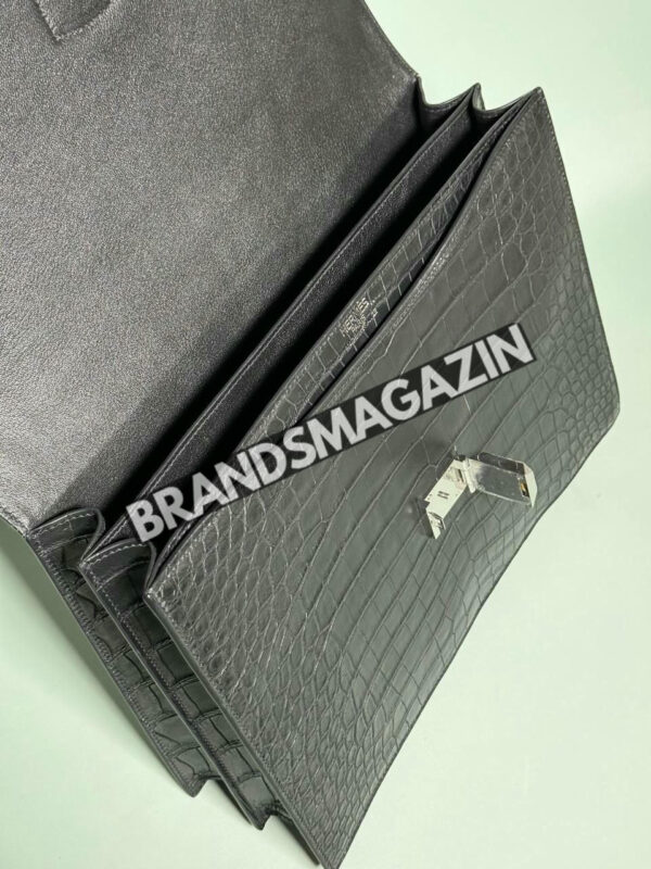 Портфель Hermes из кожи крокодила BM46390848177 8