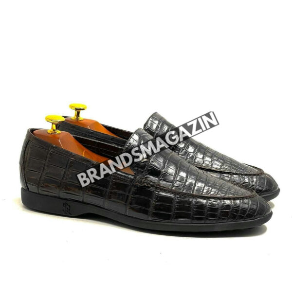Лоферы Stefano Ricci из кожи крокодила BM69679277 2
