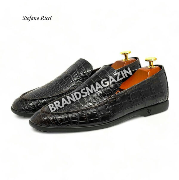 Лоферы Stefano Ricci из кожи крокодила BM69679277 3