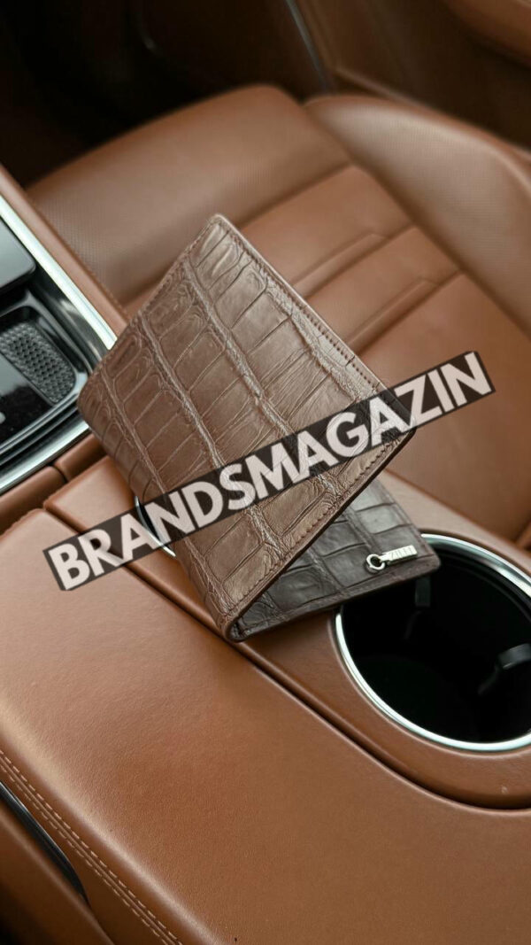 Обложка на паспорт Zilli из кожи крокодила BM47067837677