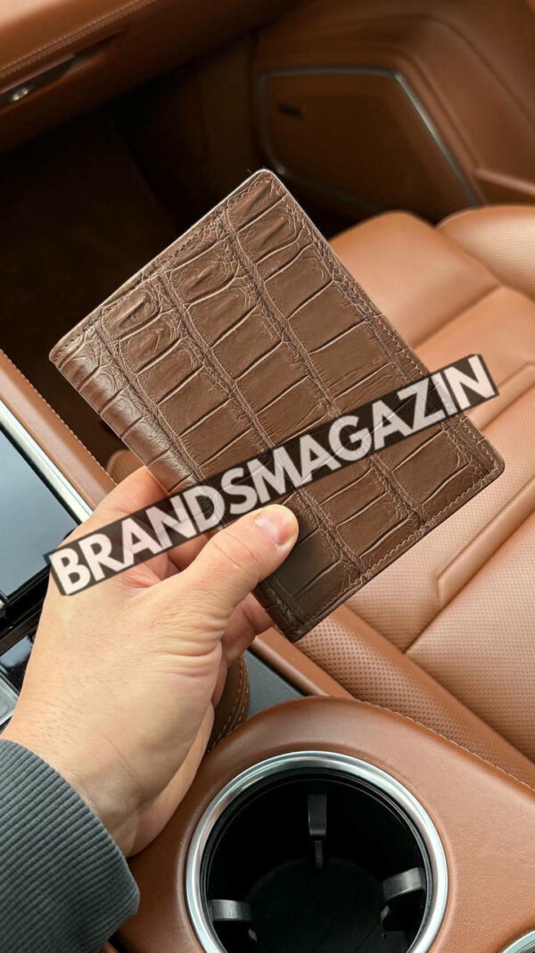 Обложка на паспорт Zilli из кожи крокодила BM47067837677 3