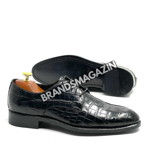 Туфли-дерби Stefano Ricci из кожи крокодила BM70024777 5