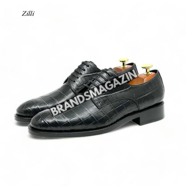 Туфли-дерби Zilli из кожи крокодила BM70387577 4