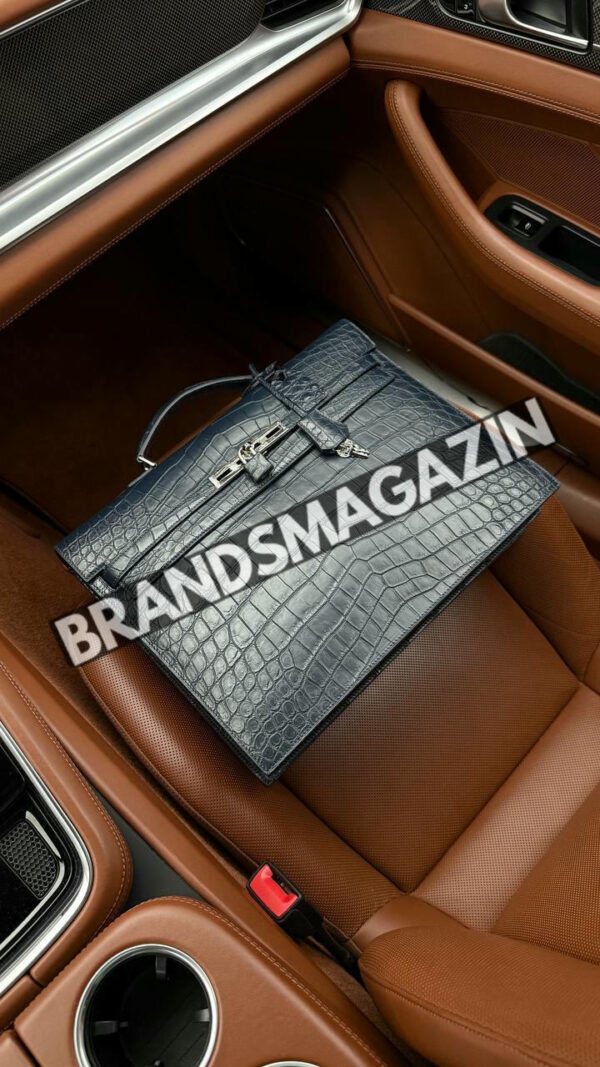 Портфель Hermes из кожи крокодила BM46638872077 5