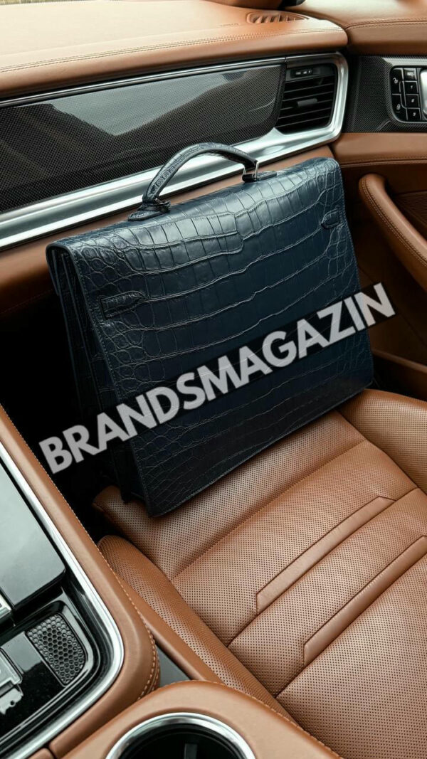 Портфель Hermes из кожи крокодила BM46638872077 6